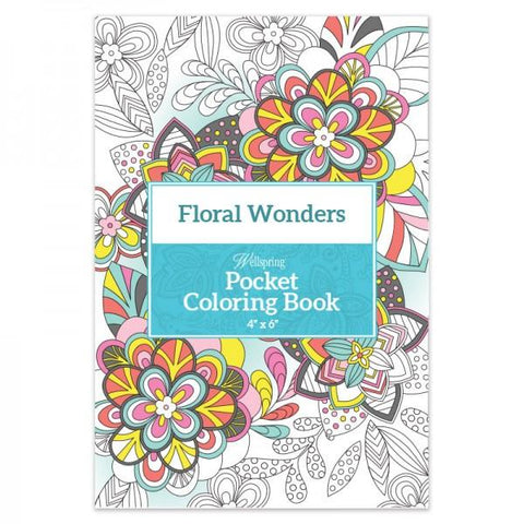 Pocket Coloring Book - Floral Wonders
