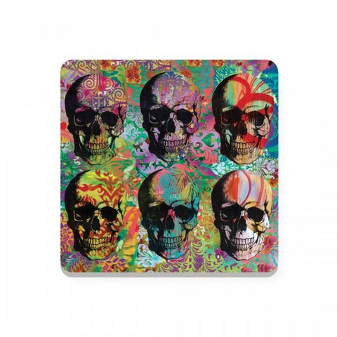 Coaster - Skull Mosaic
